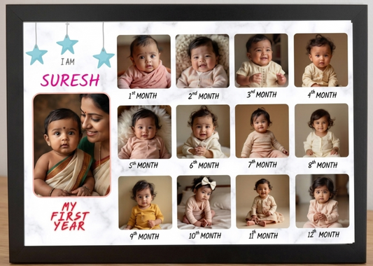 12 months Baby Photo Frame