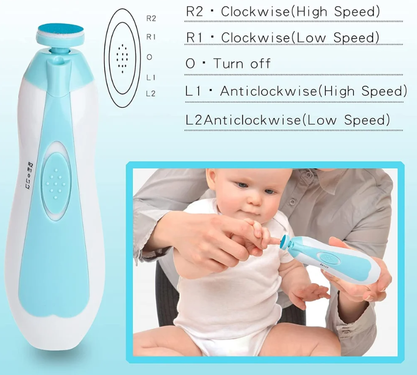 Electric Baby Nail Trimmer With Storage Case