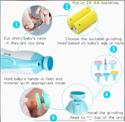 Electric Baby Nail Trimmer With Storage Case