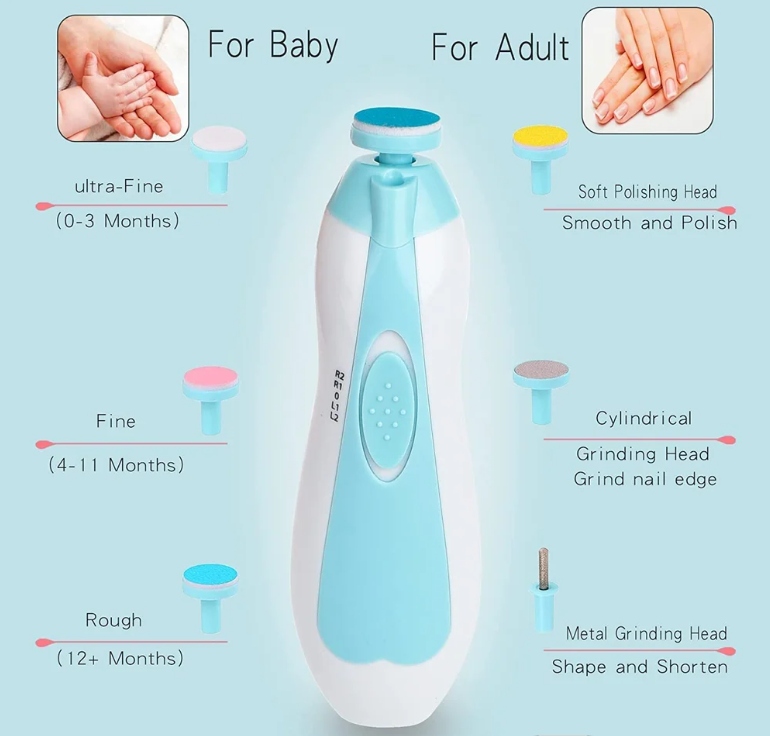 Electric Baby Nail Trimmer With Storage Case